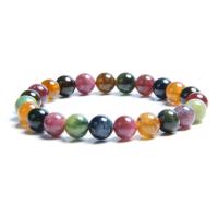 Tourmaline Bracelet & radiation protection & for woman, multi-colored Approx 7.5 Inch 
