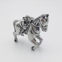 Stainless Steel Animal Pendants, Horse & blacken Approx 2-4mm 
