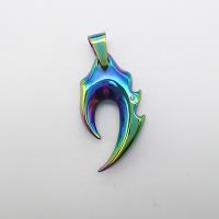 Stainless Steel Pendants, colorful plated Approx 2-4mm 
