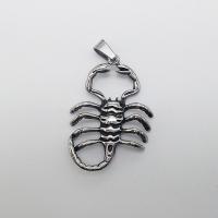 Stainless Steel Animal Pendants, Scorpion, blacken Approx 2-4mm 