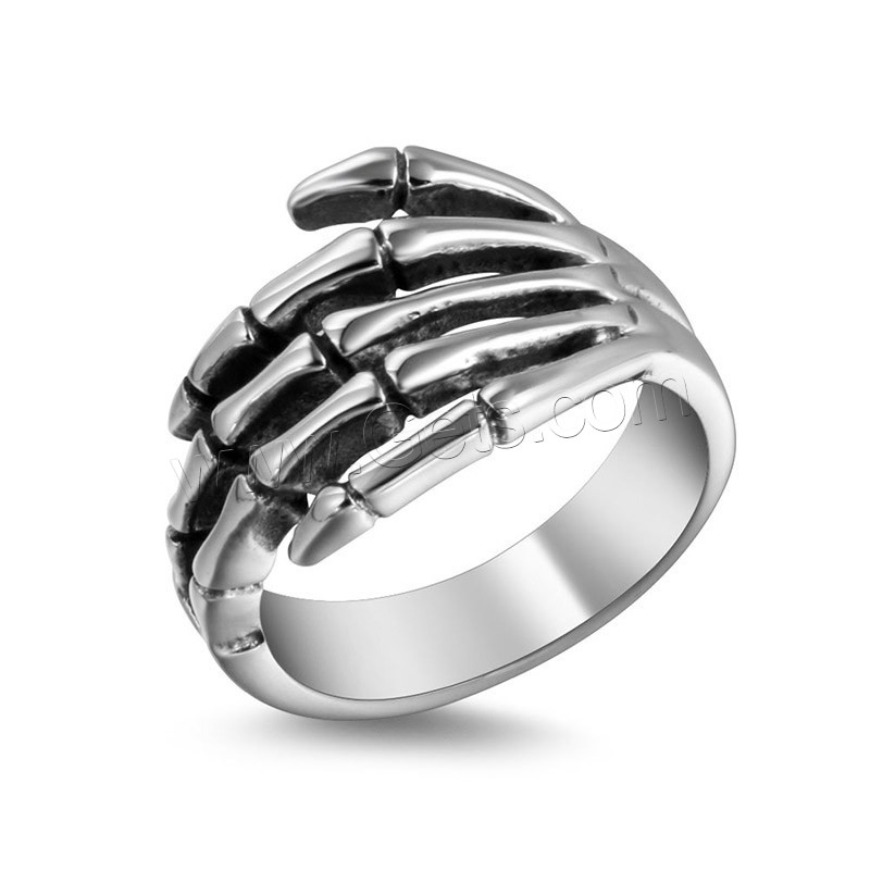 Titanium Steel Finger Ring, Unisex & different size for choice & blacken, Sold By PC