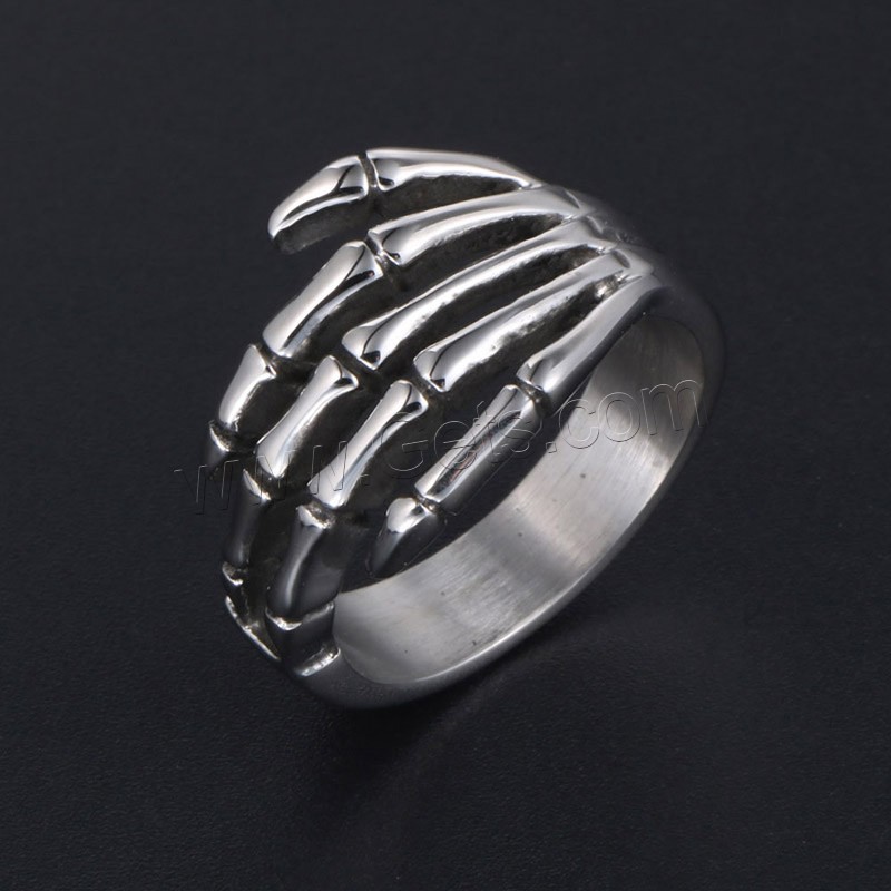 Titanium Steel Finger Ring, Unisex & different size for choice & blacken, Sold By PC