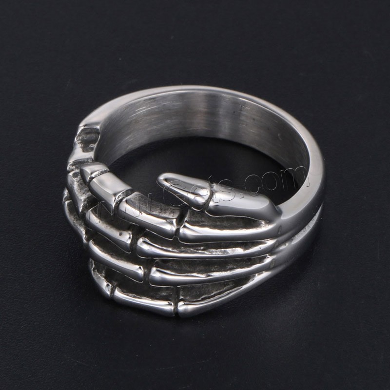 Titanium Steel Finger Ring, Unisex & different size for choice & blacken, Sold By PC