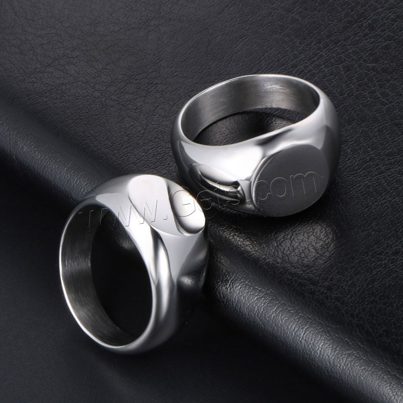 Anillo de dedo de acero Titanium de, Partículas de acero, unisexo & diverso tamaño para la opción, color original, Vendido por UD