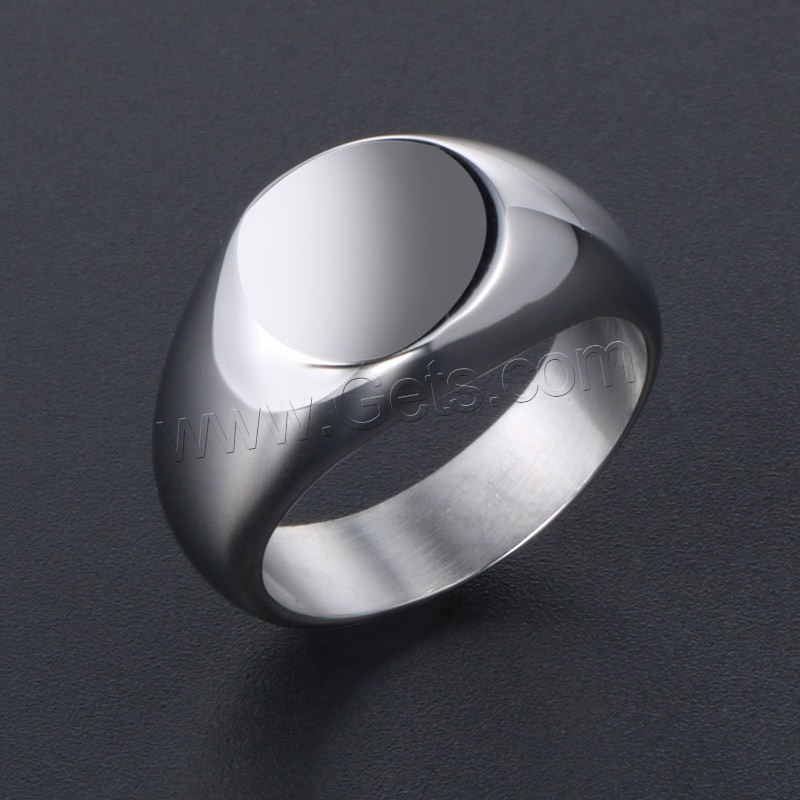 Титан Сталь палец кольцо, титан, Мужская & разный размер для выбора, оригинальный цвет, продается PC