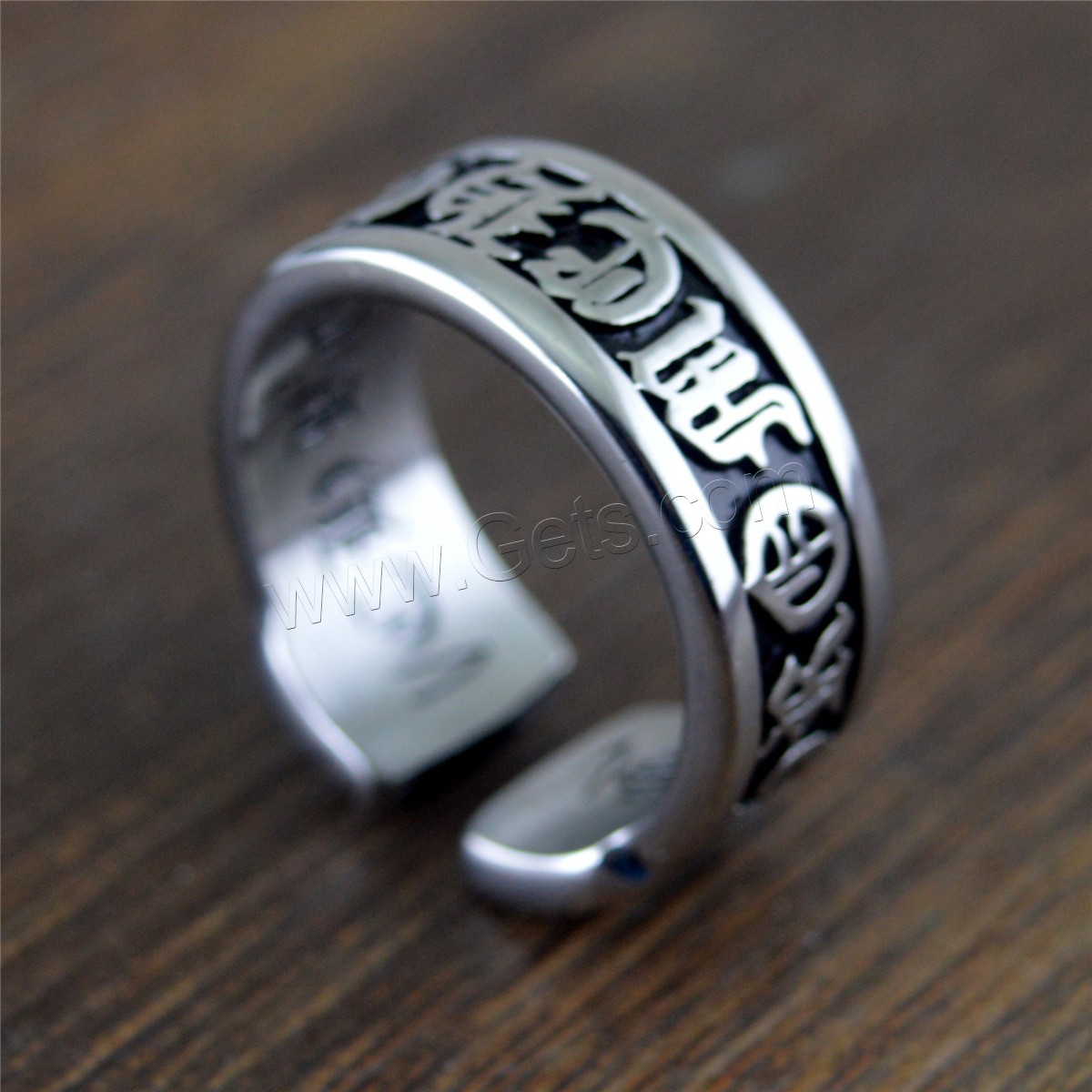 Stainless Steel Finger Ring, antique silver color plated, different size for choice, 8mm, 10mm, Sold By PC