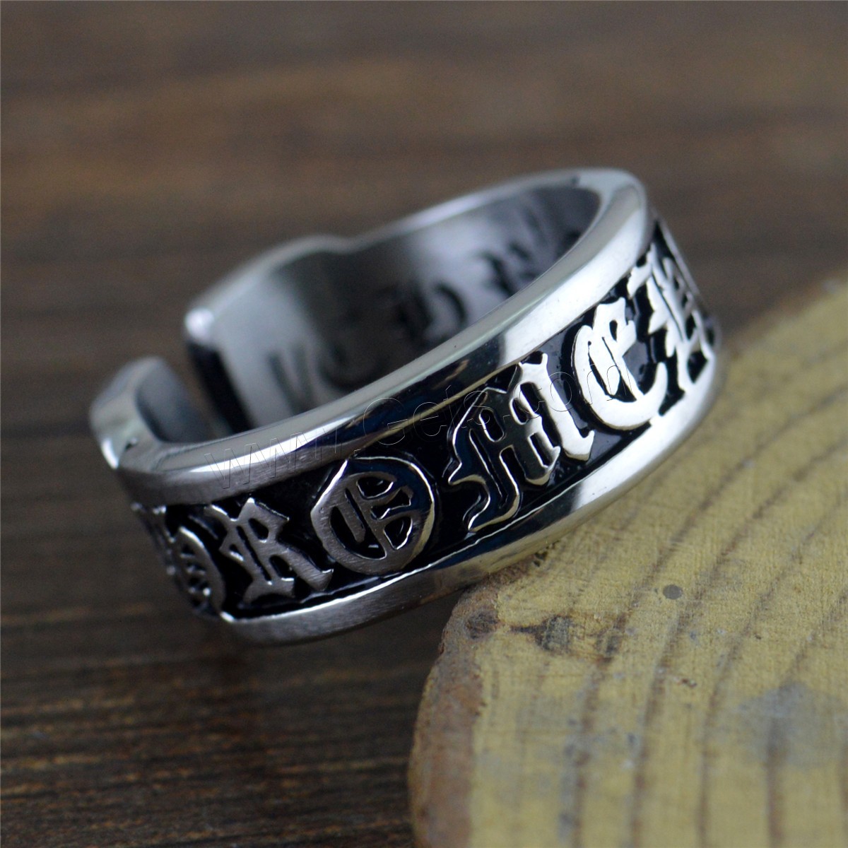 Stainless Steel Finger Ring, antique silver color plated, different size for choice, 8mm, 10mm, Sold By PC