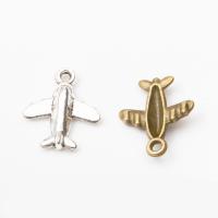 Vehicle Shaped Zinc Alloy Pendants, Airplane, plated Approx 2-3mm 