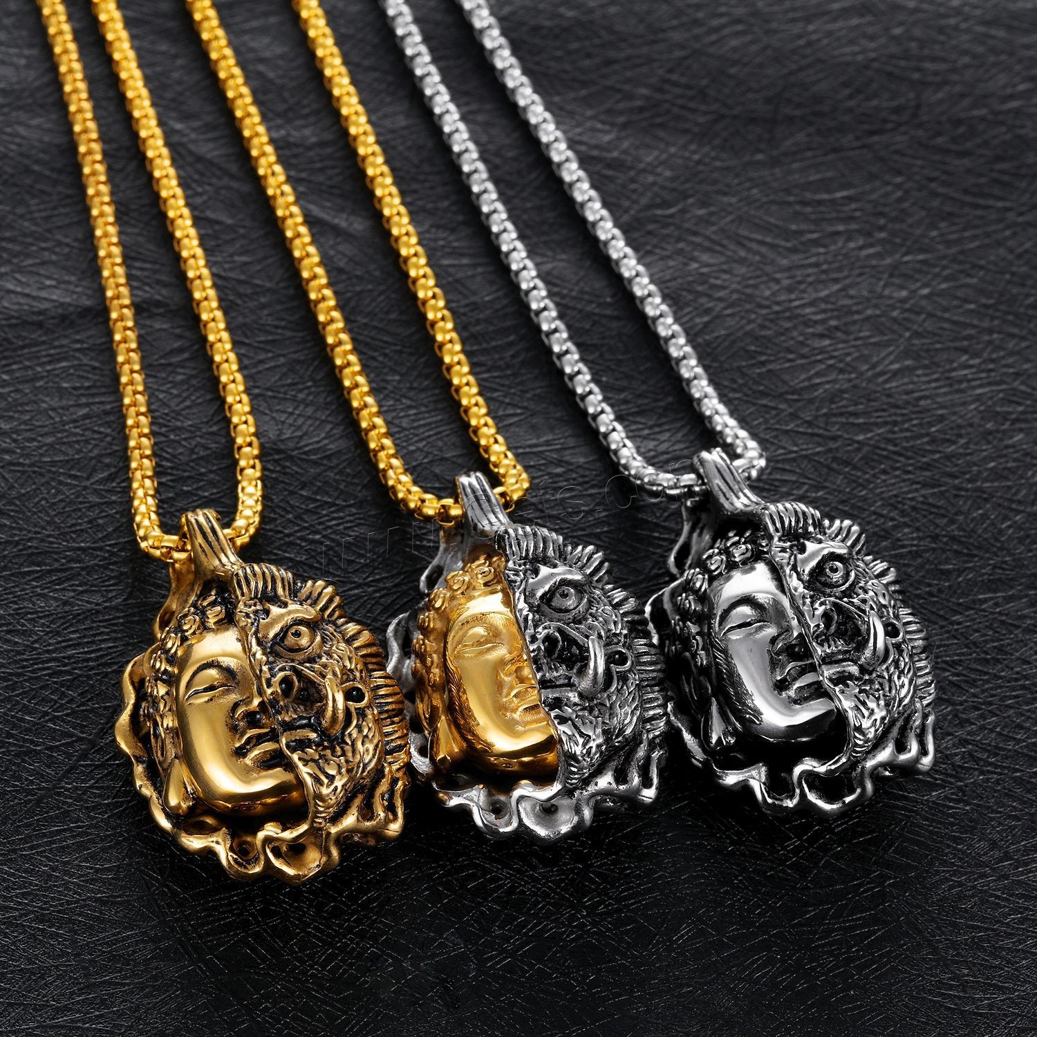 Titan Schmuck Halskette, Titanstahl, plattiert, verschiedene Größen vorhanden & Kastenkette & für den Menschen, keine, Länge:ca. 21.5 ZollInch, verkauft von Strang