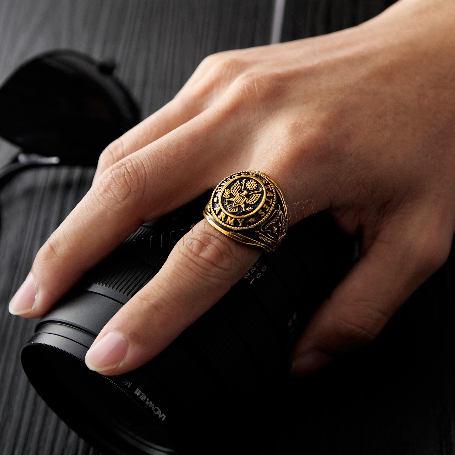 チタン鋼 指輪, メッキ, 異なるサイズの選択 & 男性用 & エナメル, 無色, 23mm, 売り手 パソコン