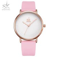 Women Wrist Watch, Zinc Alloy, with PU Leather & Glass, Japanese movement, plated, Life water resistant & for woman 36mm Approx 8.8 Inch 