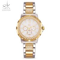 Women Wrist Watch, Zinc Alloy, with Glass & Stainless Steel, Japanese movement, plated, Life water resistant & for woman & with rhinestone 38mm Approx 7 Inch 