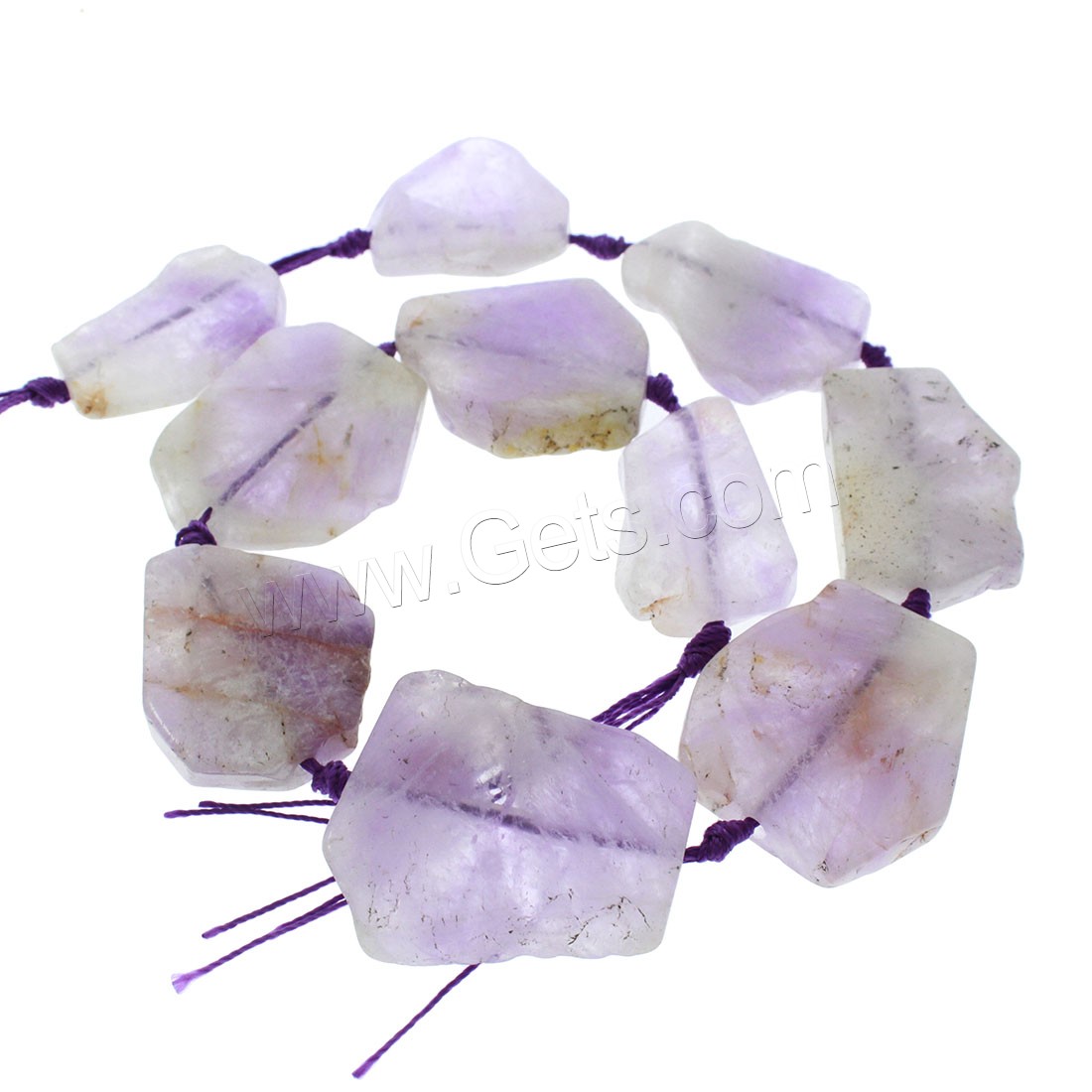 Mixed Gemstone Beads, Nuggets, different materials for choice, 33x15x7mm-41x28x5mm, Hole:Approx 1mm, Length:Approx 16.5 Inch, Sold By Strand