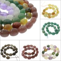 Mixed Gemstone Beads, Oval Approx 1mm Approx 15.5 Inch 