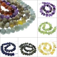 Gemischte Edelstein Perlen, verschiedenen Materialien für die Wahl & facettierte, 18x12x8mm-20x14x12mm, Bohrung:ca. 1mm, Länge:ca. 15.3 ZollInch, verkauft von Strang