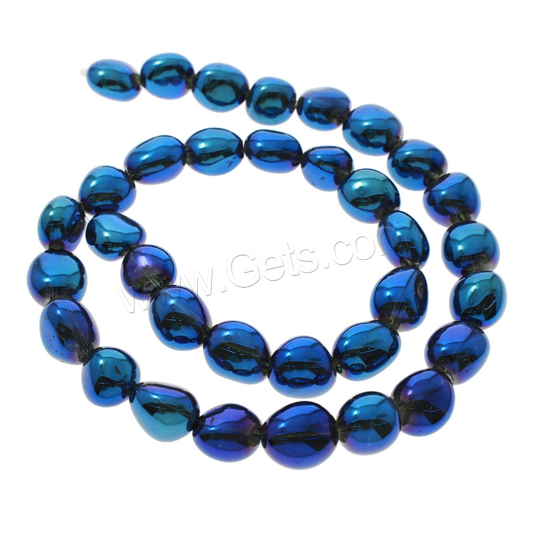 Mix Color Quartz Beads, Oval, colorful plated, different size for choice, more colors for choice, Hole:Approx 1mm, Length:Approx 16.1 Inch, Sold By Strand