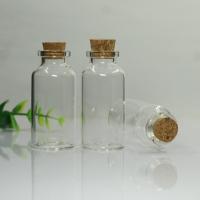 La botella de cristal para prometer, Vidrio, con madera, Portátil & Sostenible, 27x58mm, Vendido por UD