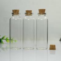 Wunsch Glasflasche, Glas, mit Holz, Tragbar & nachhaltiges, 27x79mm, verkauft von PC