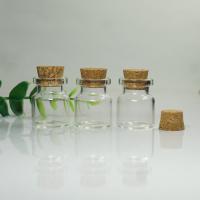 La botella de cristal para prometer, Vidrio, con madera, Portátil & Sostenible, 22x27mm, Vendido por UD