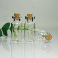 La botella de cristal para prometer, Vidrio, con madera, Portátil & Sostenible, 16x35mm, Vendido por UD