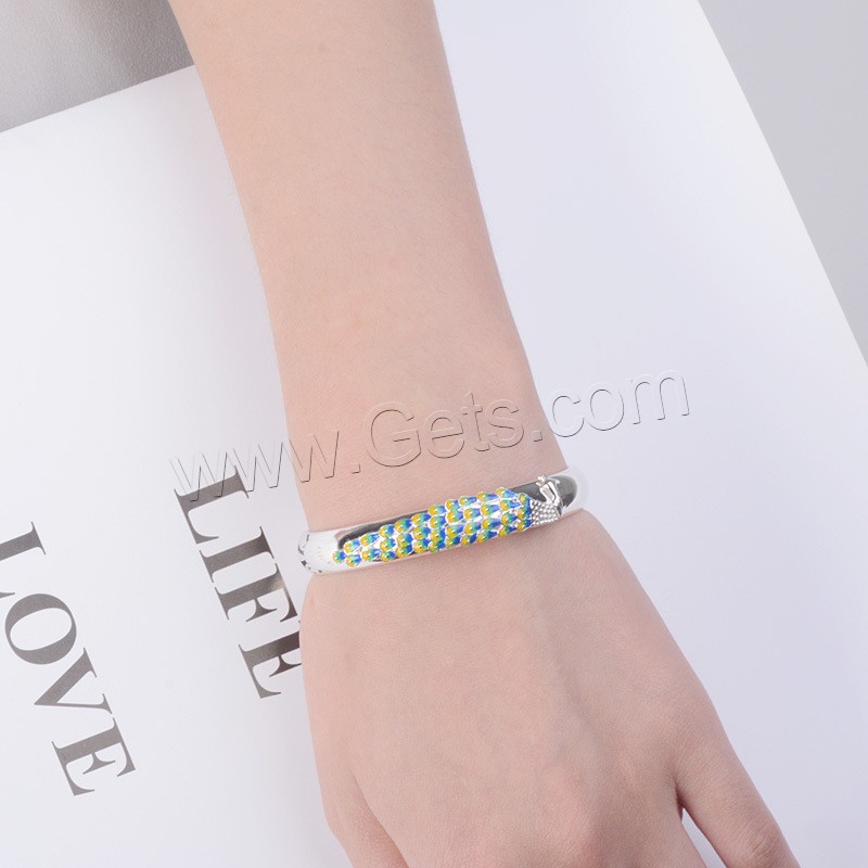 Messing Manschette Armband, platiniert, verschiedene Größen vorhanden & für Frau & Epoxy Aufkleber, verkauft von PC
