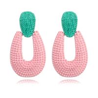 Zinc Alloy Drop Earring, stoving varnish, for woman 