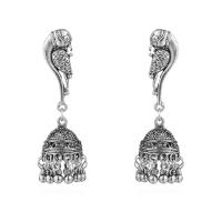 Zinc Alloy Drop Earring, iron post pin, Parrot, plated, vintage & for woman lead & cadmium free 
