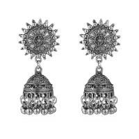 Zinc Alloy Drop Earring, iron post pin, Sun, plated, for woman lead & cadmium free 