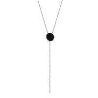 Brass Jewelry Necklace, with 5cm extender chain, silver color plated, with fluffy ball & ball chain & for woman nickel, lead & cadmium free Approx 15.75 Inch 