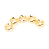 Brass Jewelry Beads, Donut, real gold plated Approx 1.5mm 