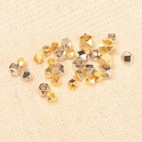 Brass Jewelry Beads, plated & faceted Approx 1.5-2mm 