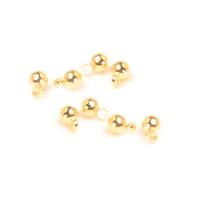 Brass Jewelry Pendants, real gold plated, 3mm Approx 0.5-1mm 