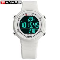 PANARS® Watch Collection, Stainless Steel, with Silicone & Plastic, plated, 50M waterproof & multifunctional & Unisex & adjustable & LED 23mm Approx 9.8 Inch 