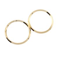 Brass Linking Ring, real gold plated Approx 17mm 