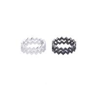 Cubic Zirconia Micro Pave Brass Finger Ring, platinum plated & micro pave cubic zirconia & for woman 20mm 