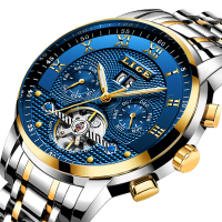 Bracelets de montre pour hommes, acier inoxydable, avec verre & alliage de zinc, Placage, Résistant à l’eau de vie, plus de couleurs à choisir, 42mm Environ 8.6 pouce, Vendu par PC