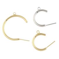 Brass Earring Stud Component, plated Approx 2mm 