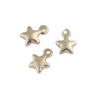 Brass Star Pendants, laiton, étoile, Plaqué de platine Environ 1mm Vendu par sac
