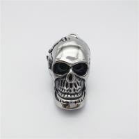 Stainless Steel Skull Pendant, blacken Approx 2-4mm 
