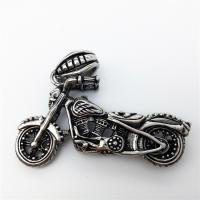 Stainless Steel Vehicle Pendant, Motorcycle, blacken Approx 2-4mm 