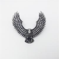 Stainless Steel Animal Pendants, Eagle, double-hole & blacken Approx 2-4mm 