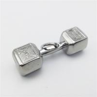 Stainless Steel Pendants, Barbell, plated Approx 2-4mm 