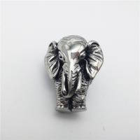 Stainless Steel Animal Pendants, Elephant, plated, blacken Approx 2-4mm 