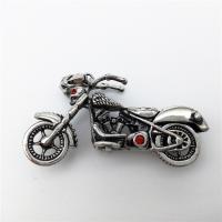 Stainless Steel Vehicle Pendant, Motorcycle, with rhinestone & blacken Approx 2-4mm 