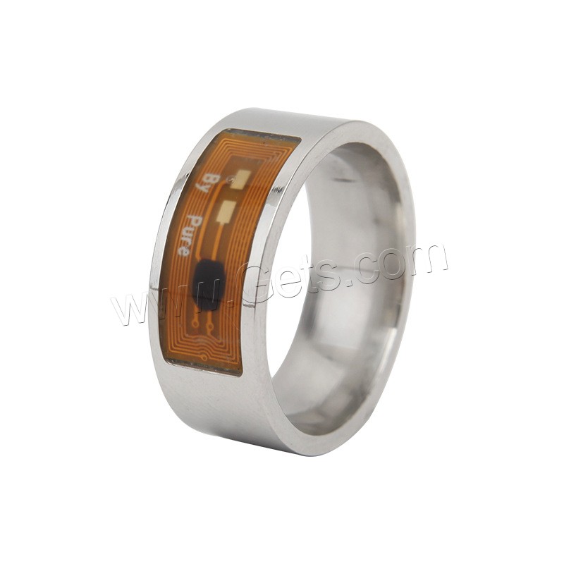 Stainless Steel NFC Smart Ring, Unisex & different size for choice, more colors for choice, 8mm, Sold By PC