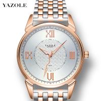 Мужские ювелирные часы Yazole®, нержавеющая сталь, с Стеклянный & цинковый сплав, китайское движение, Другое покрытие, Водонепроницаемый образ жизни & разные стили для выбора & Мужский, Много цветов для выбора, 43mm, длина:Приблизительно 8.6 дюймовый, продается PC