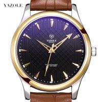 Yazole® Men Jewelry Watch, Stainless Steel, with PU Leather & Glass, Chinese movement, plated, Life water resistant & for man 40mm Approx 10 Inch 