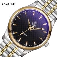 Yazole® Men Jewelry Watch, Stainless Steel, with Glass & Zinc Alloy, Chinese movement, plated, Life water resistant & for man, 40mm Approx 8.6 Inch 