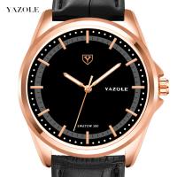 Yazole® Men Jewelry Watch, Stainless Steel, with PU Leather & Glass, Chinese movement, plated, Life water resistant & for man 44mm Approx 10.2 Inch 