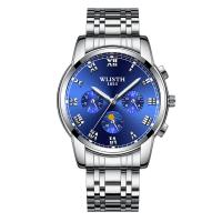 WLISH® Men Jewelry Watch , Zinc Alloy, with Glass & Stainless Steel, Chinese movement, plated, Life water resistant & for man & luminated 41mm Approx 8.6 Inch 